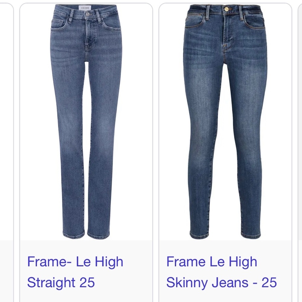 Frame Denim Women's Skinny Jeans in Loehr Washed Blue Stretchy Cotton Size 27